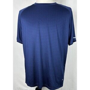 Russell Athletic Men’s Large Dri‑Power 360 Shirt Long Sleeve Blue Stripe